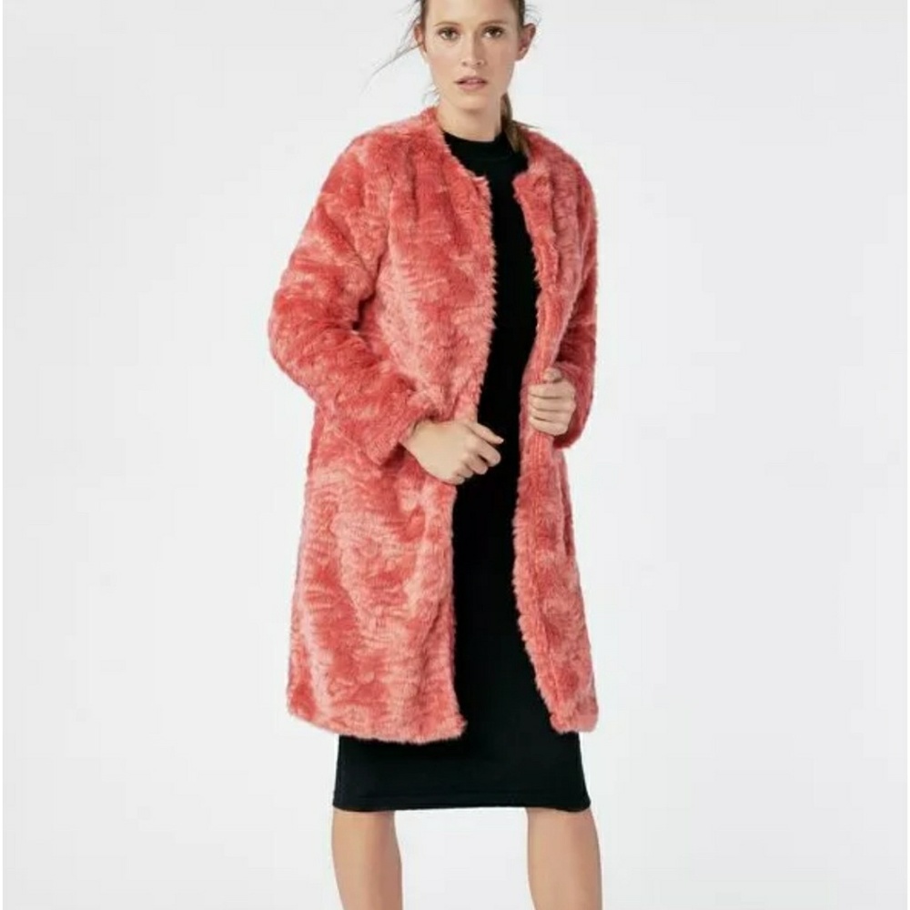 Strawberry Faux Fur Jacket